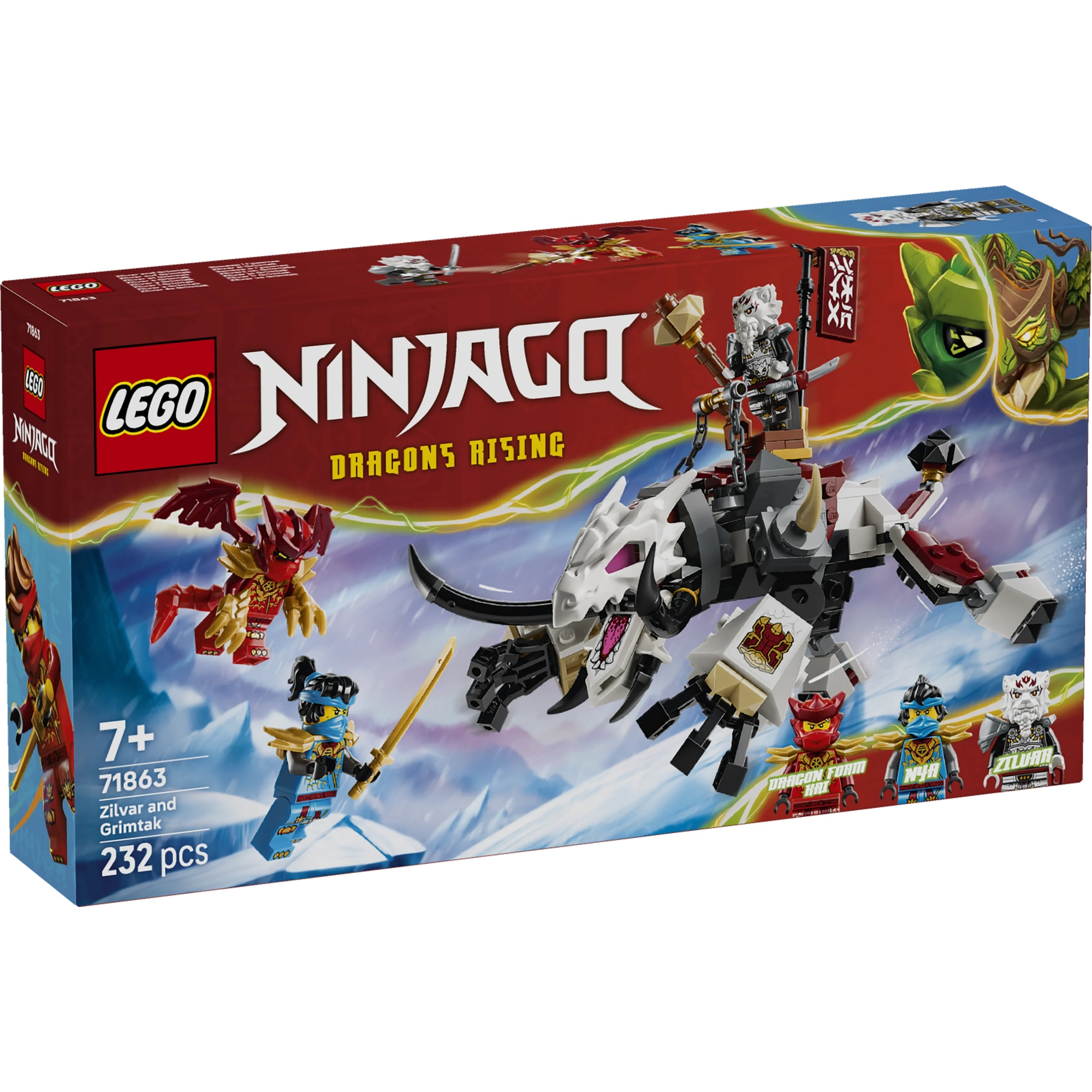 1_71863 Ninjago - Zilvar e Grimtak la Bestia Drago - immagine 1