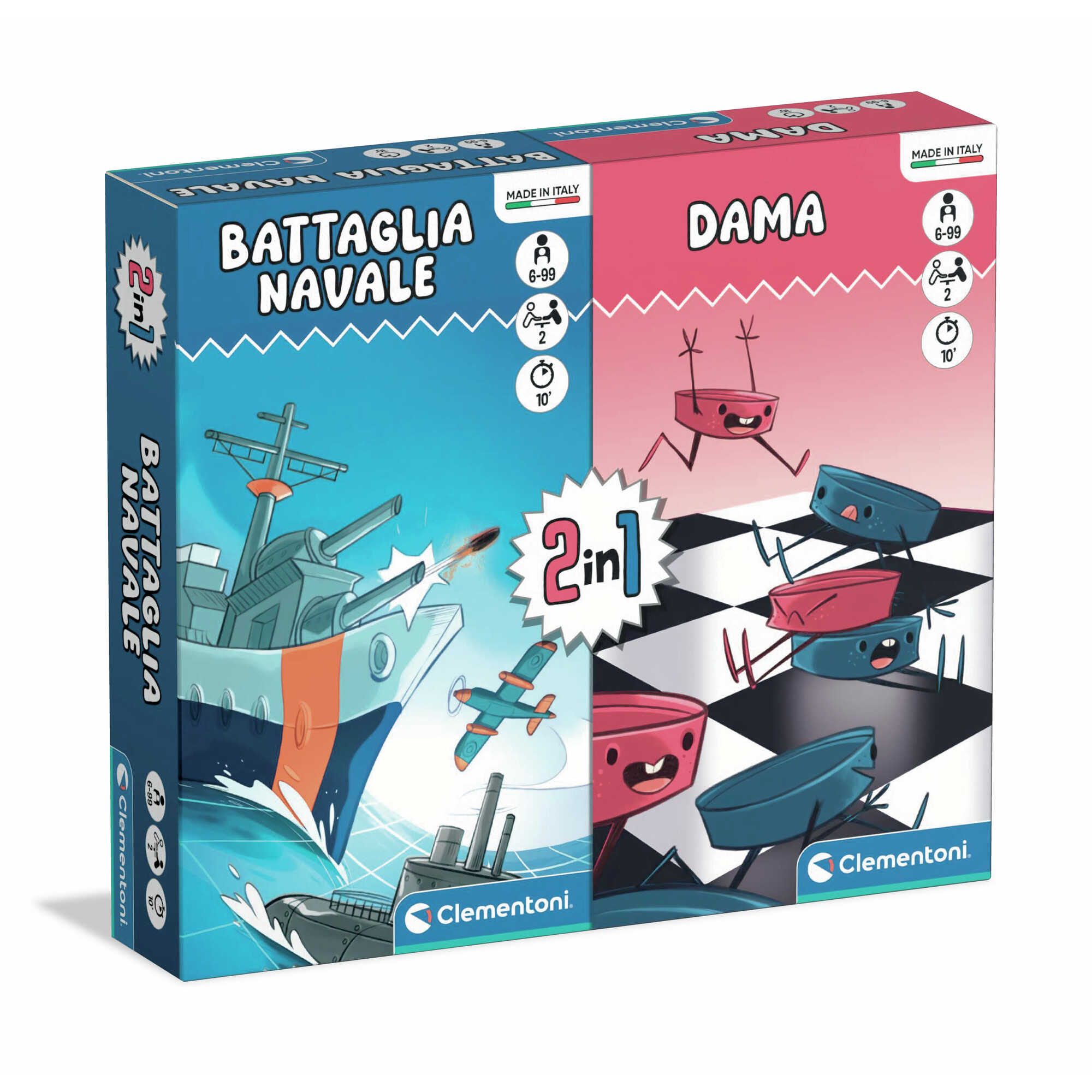 1_CLM16576 2in1 Dama + Battaglia Navale - immagine 1