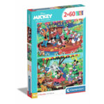 2 Puzzle da 60 Pezzi - Mickey and Friends