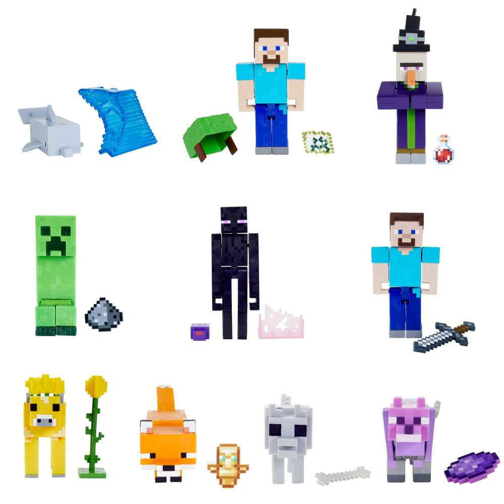 1_GTP08 MINECRAFT 3.25 CORE FIGURE ASST - immagine 1
