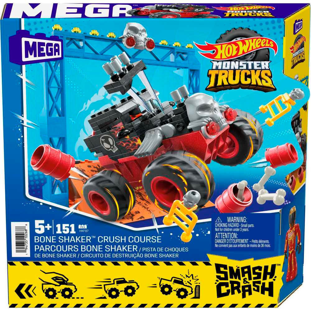 1_HKF87 Mega Bloks - Hot Wheels: Bone Shaker Salti Estremi - immagine 1