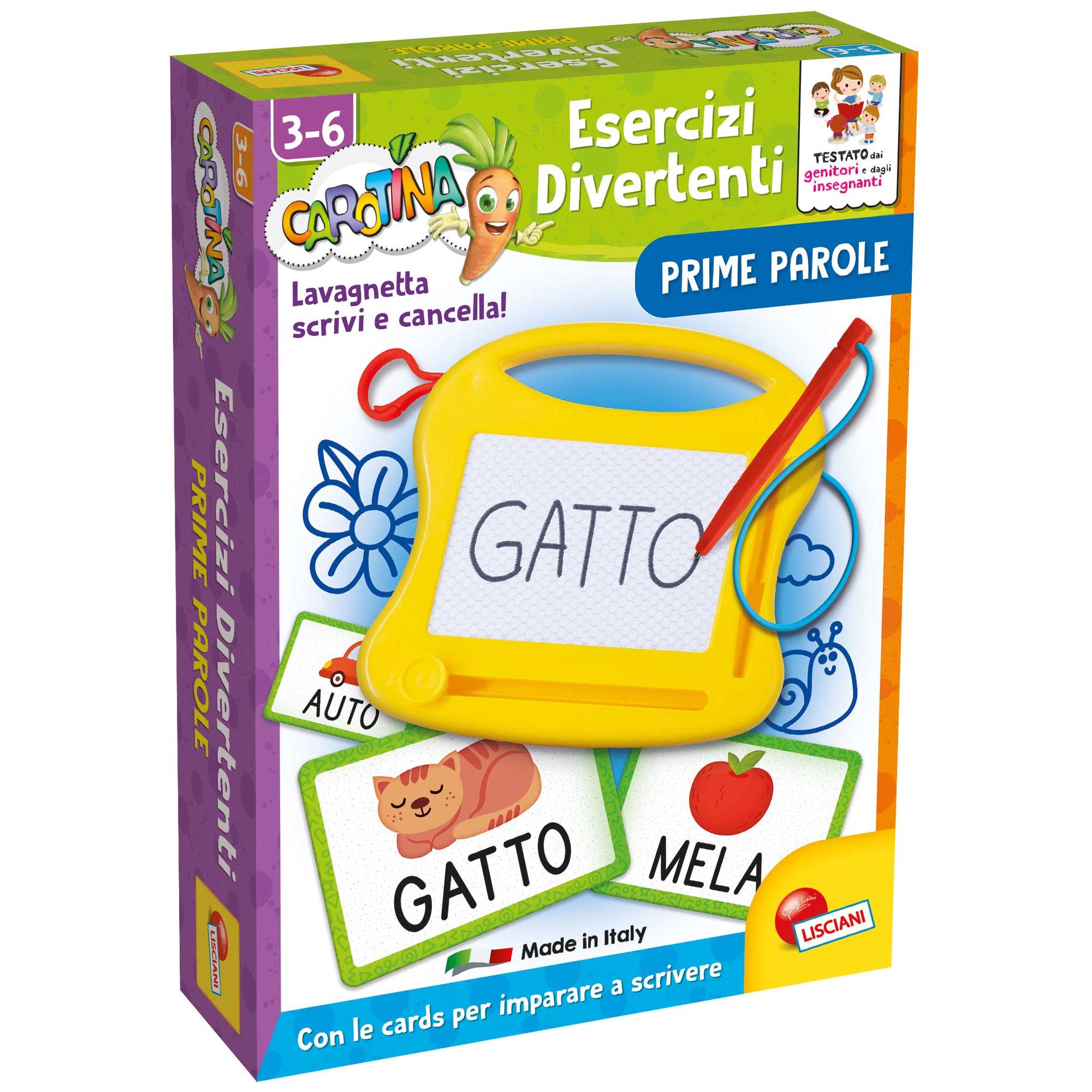 1_LSC107193 Carotina - Esercizi Divertenti: Prime Parole - immagine 1