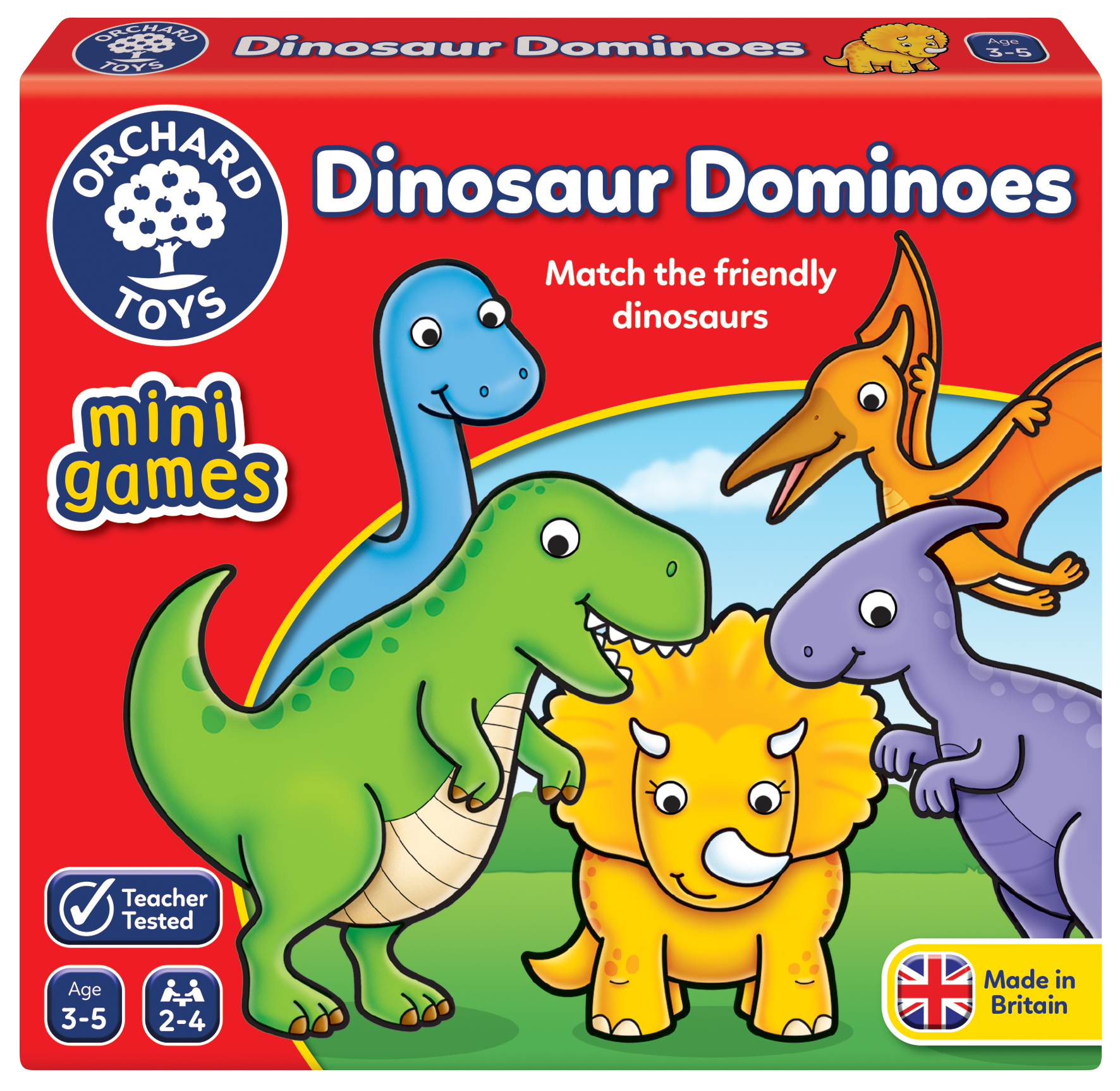 1_ORC0353 Dinosaur Dominoes Mini Game - immagine 1
