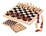 Gioco degli scacchi, dama e tria 29 x 29 cm - immagine 4