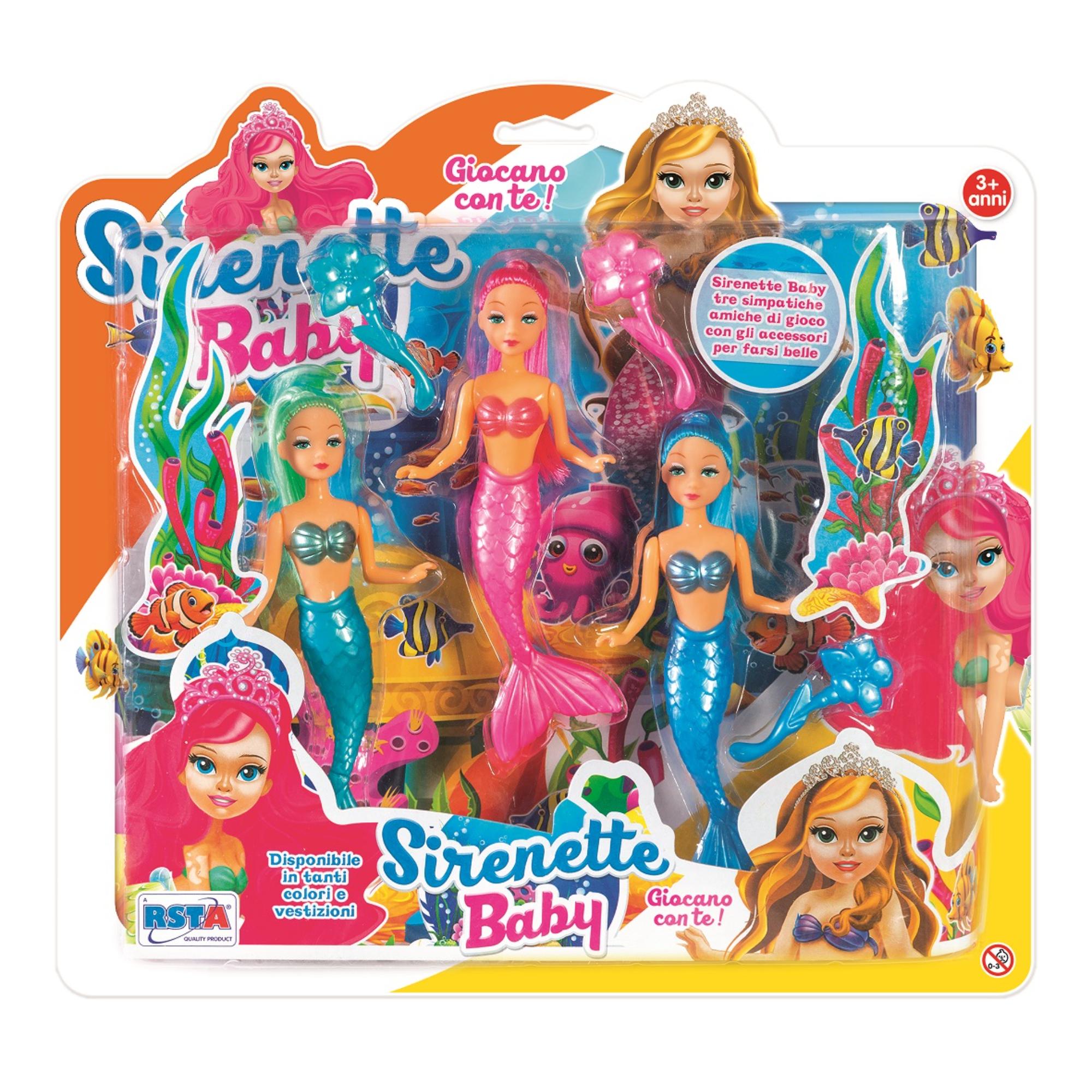 1_RST10893 Blister Sirenette Baby 15 cm - immagine 1