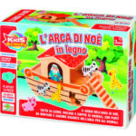 Arca di noe in legno con animali