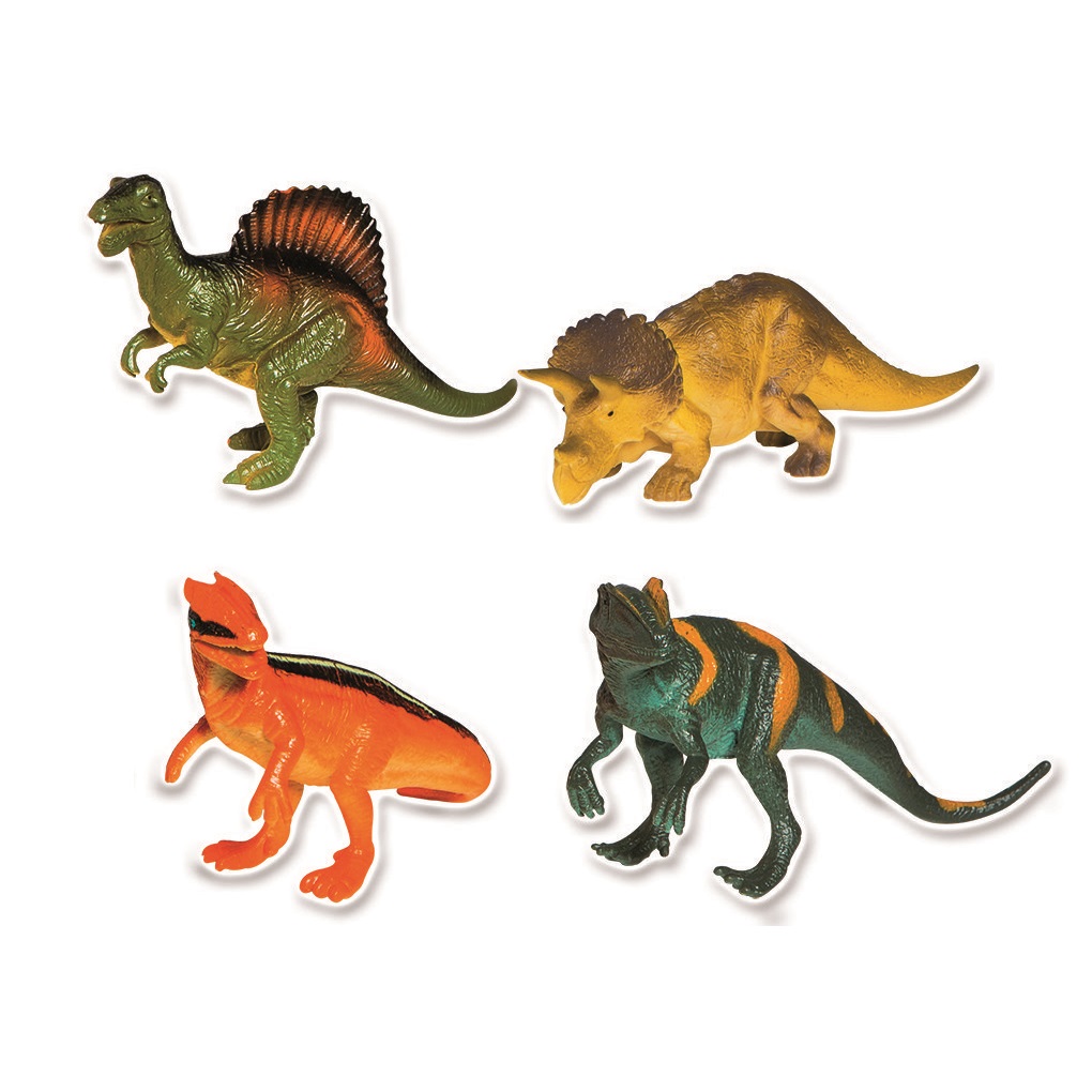 1_RST9785 Dinosauri 17cm ass. Dsp 12 pz mondo animale - immagine 1