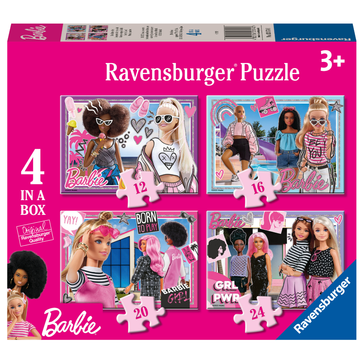 1_RVB03174 4 Puzzle in 1 - Barbie - immagine 1