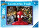 Puzzle da 100 Pezzi XXL - Spider-Man e Nemici