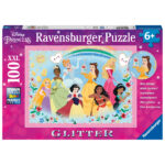 Puzzle da 100 Pezzi XXL Glitter - Disney Princess