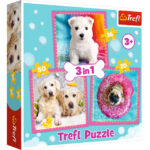 3 Puzzle in 1 - Cagnolini nel Bagno