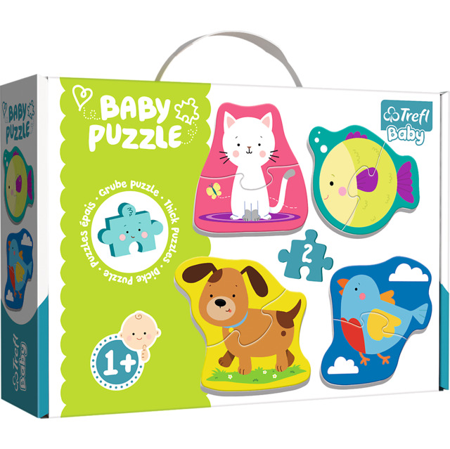 1_TRF36074 4 Puzzle in 1 Sagomato - Baby Classic: Animali - immagine 1