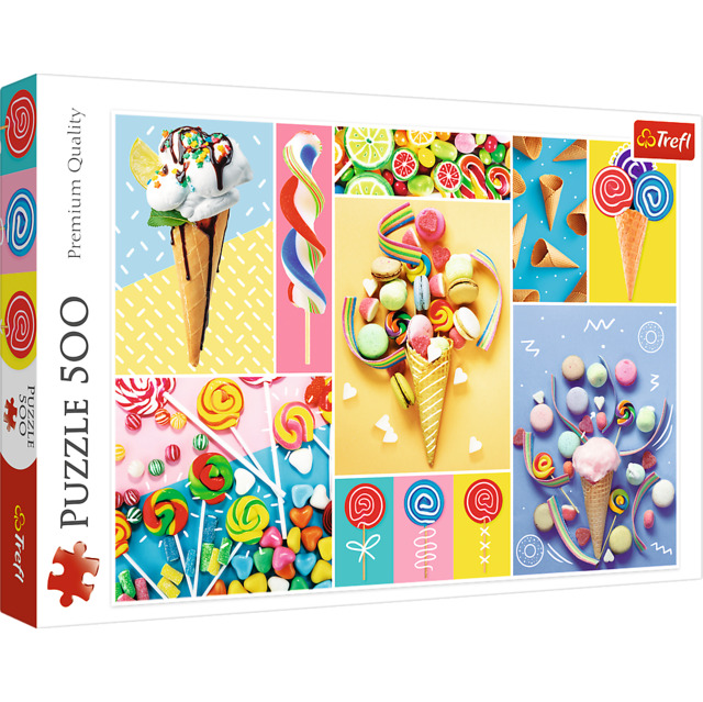 1_TRF37335 Puzzle da 500 Pezzi - Dolci preferiti - immagine 1