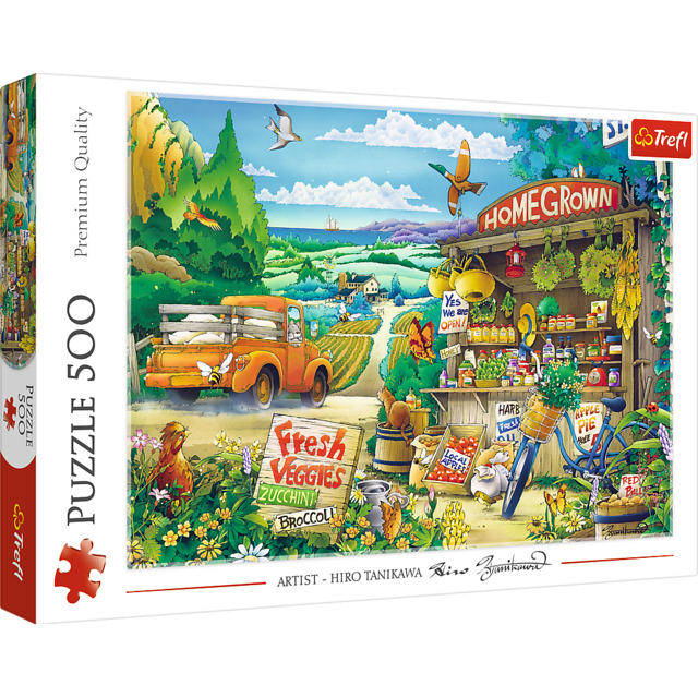 1_TRF37352 Puzzle da 500 Pezzi - Morning in the countryside - immagine 1