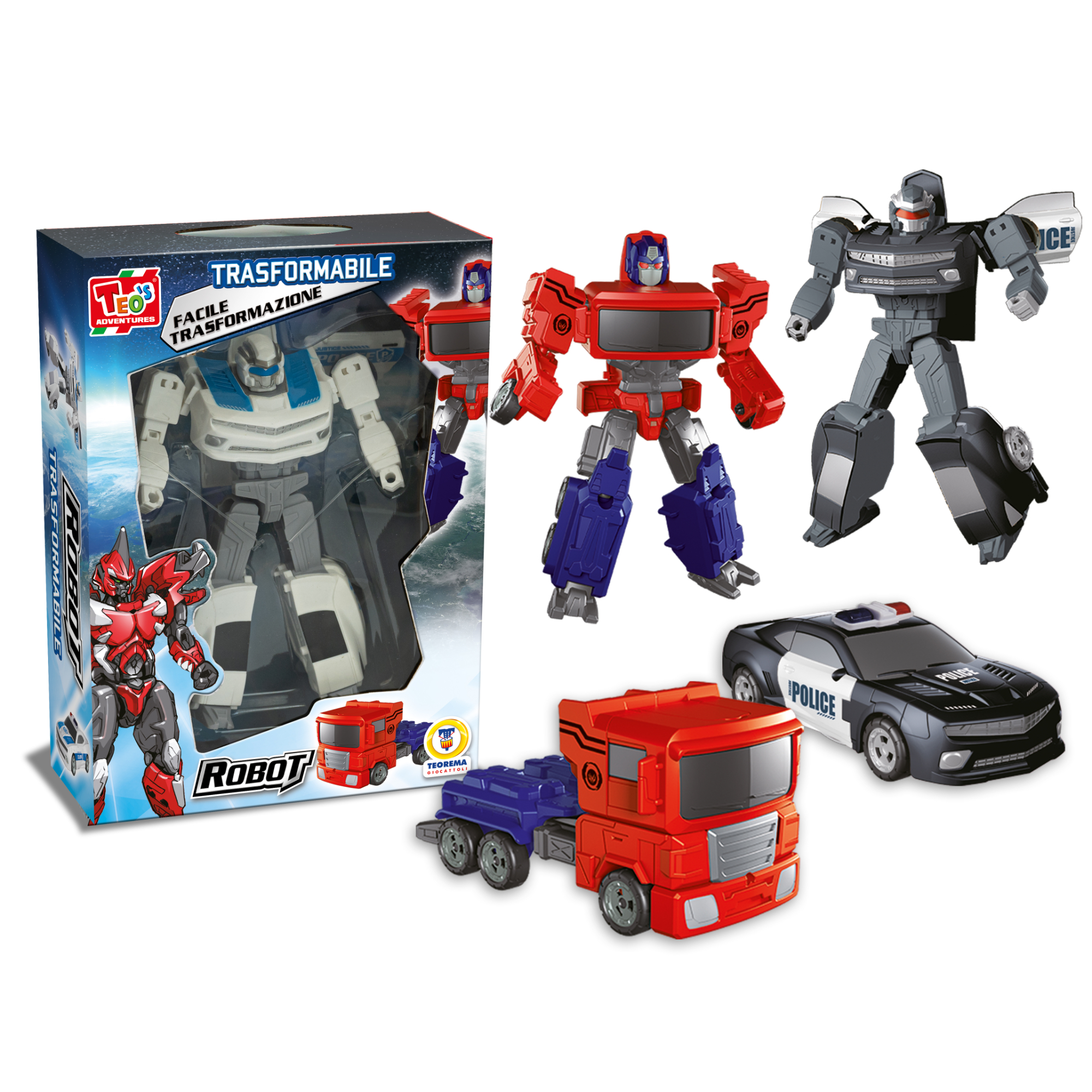 1_TRM68930 TEO'S - ROBOT TRASFORMABILE 3 MDL ASS - immagine 1