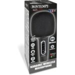 Microfono Karaoke Wireless con Altoparlante, Riduzione Rumore ed Effetti Luminosi