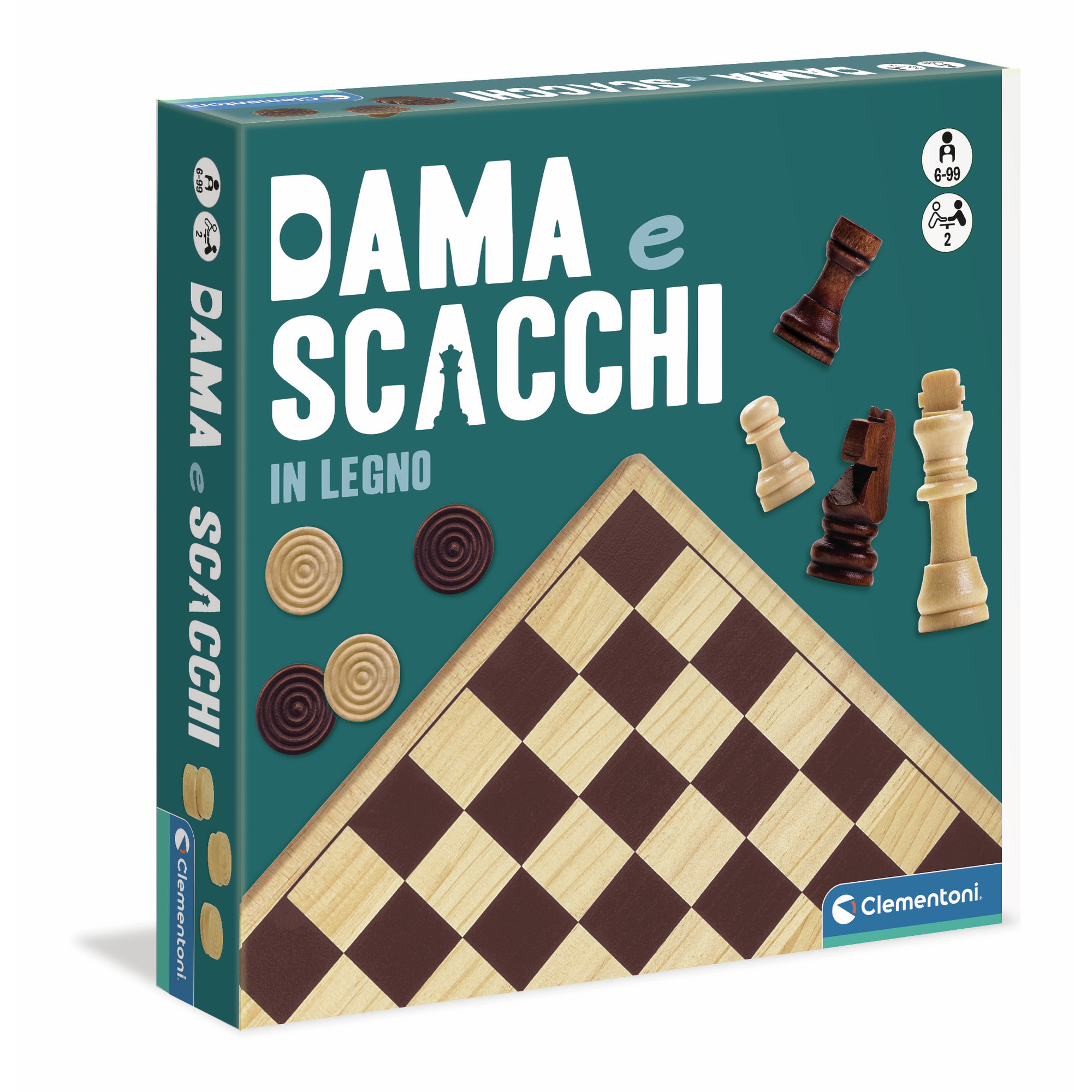 2_CLM16828 Scacchi e Dama in Legno - immagine 1