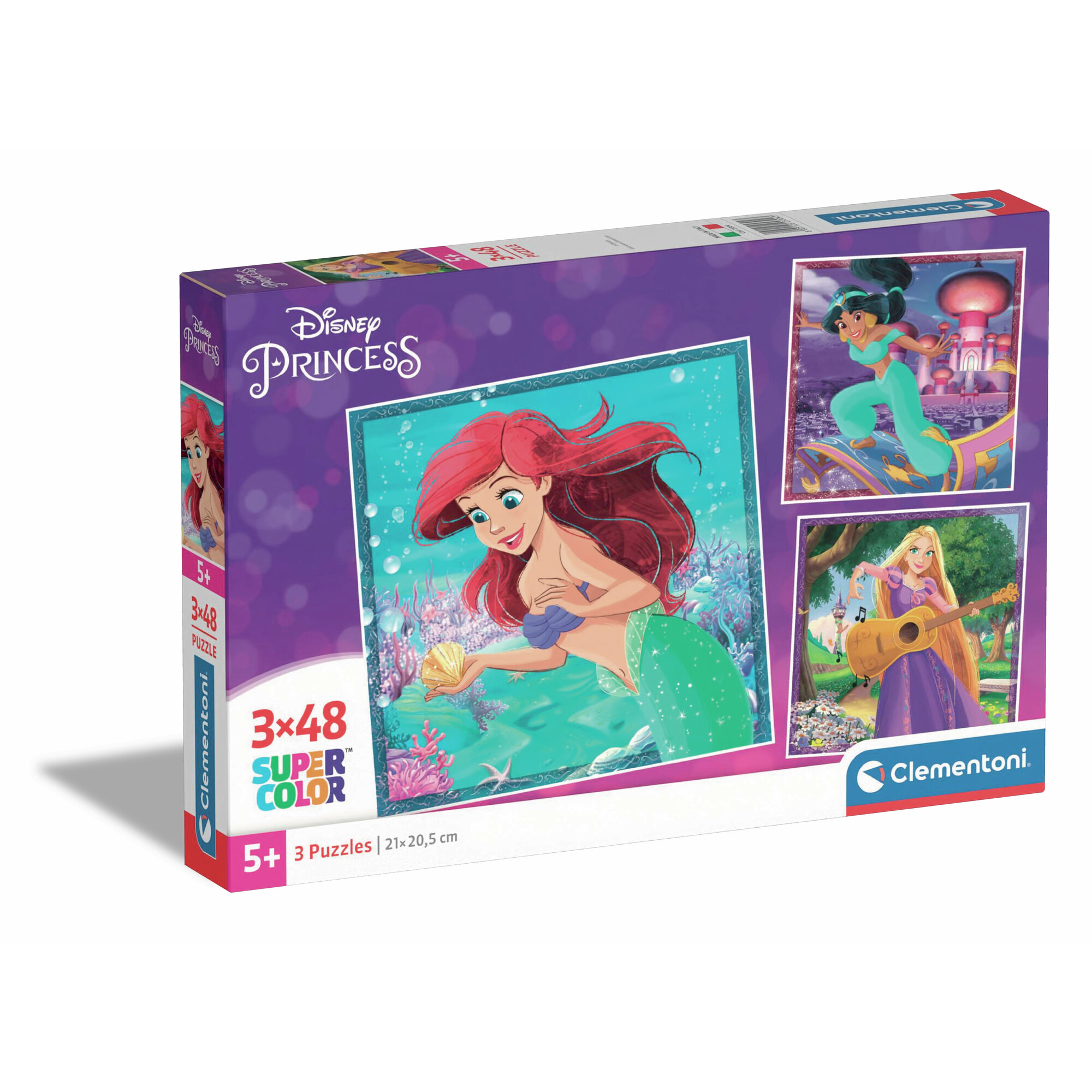2_CLM25304 3 Puzzle da 48 Pezzi - Princess - immagine 1