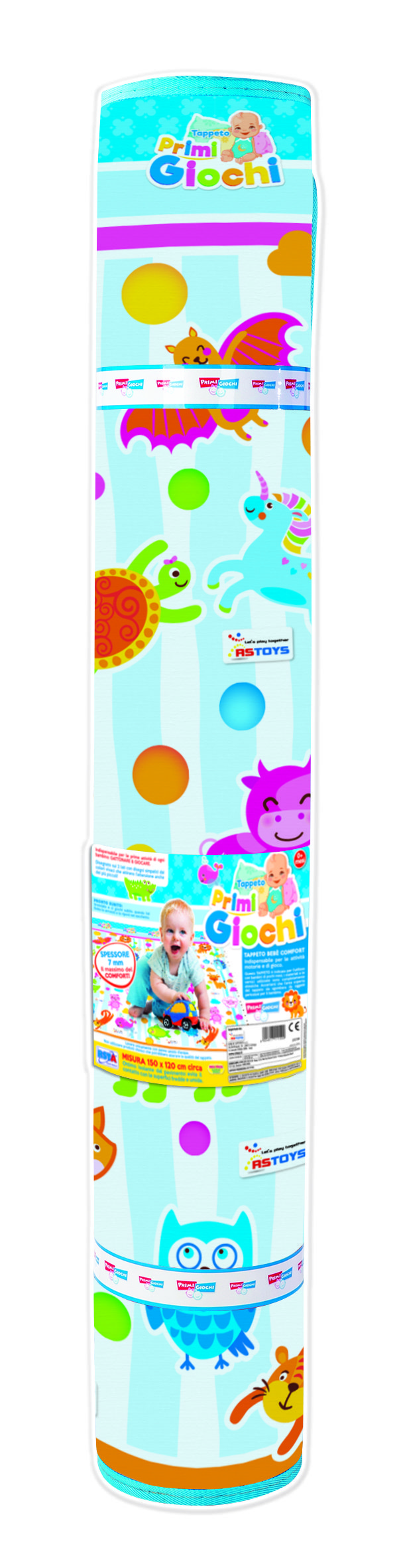 2_RST11150 Primi giochi - tappeto bebé comfort 150x120 - immagine 1