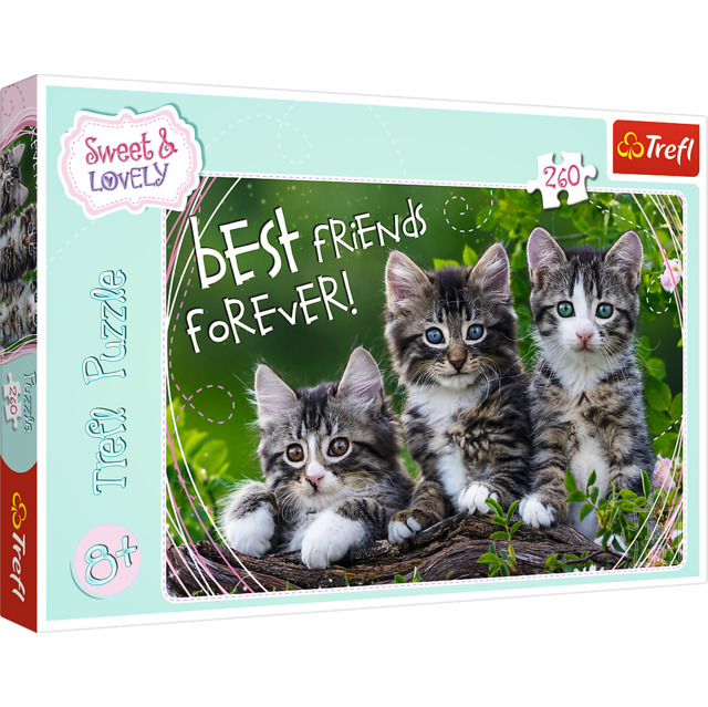 2_TRF13215 Puzzle da 260 Pezzi - Amicizia Felina - immagine 1