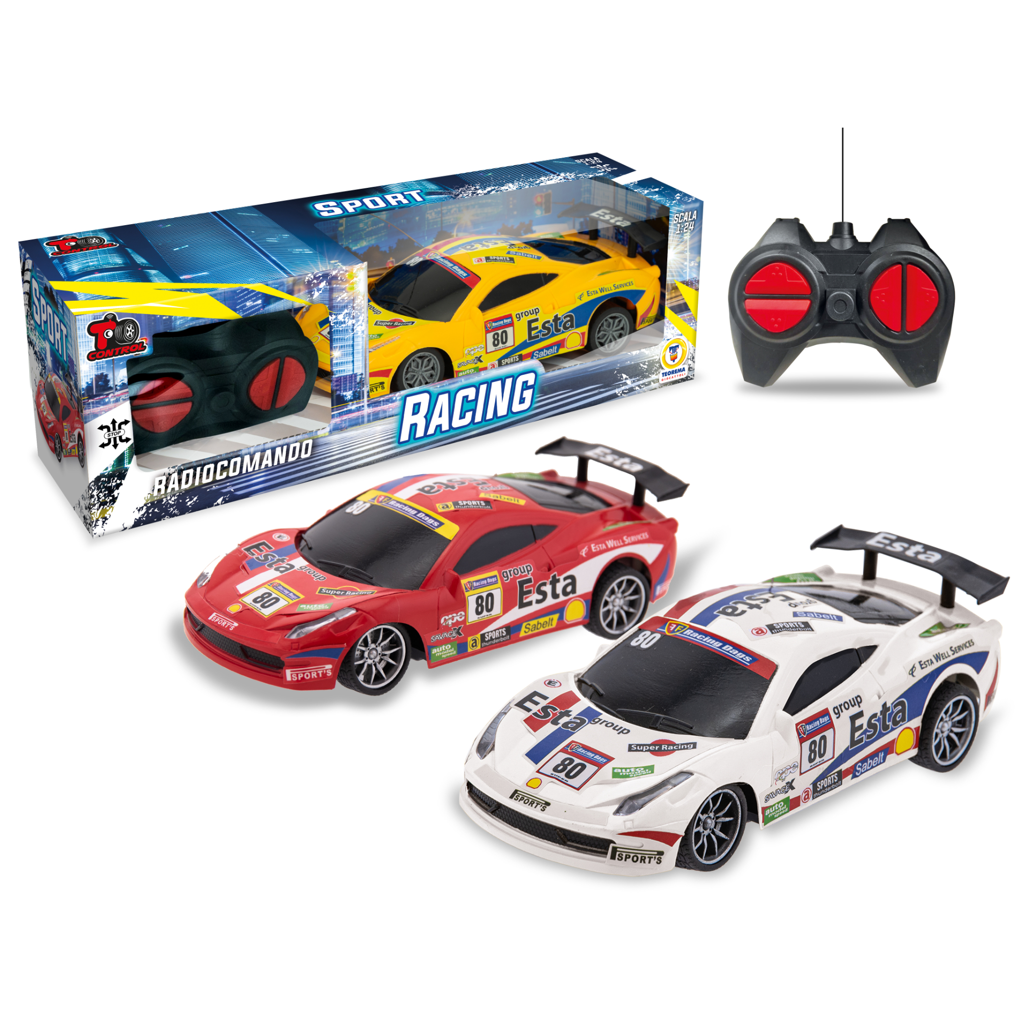 2_TRM66580 T CONTROL - RADIOC. AUTO RACING 3 COL. SCALA 1:24 27 MHZ - immagine 1