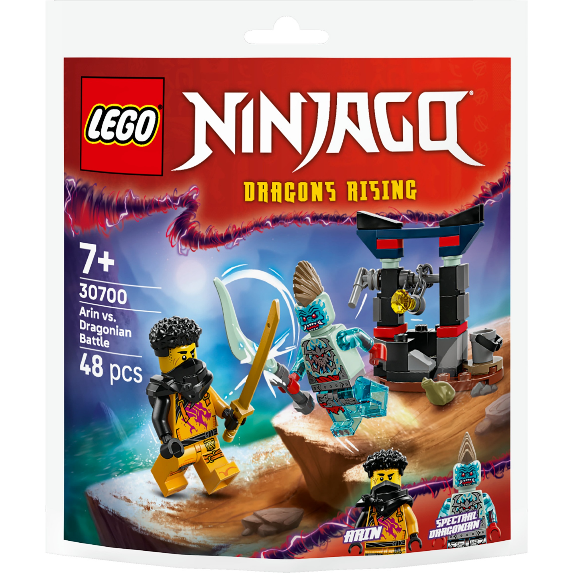 30700 Ninjago - Polybag: Battaglia di Arin vs. Dragoniano - immagine 1