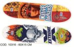SKATEBOARD LEGNO 60X15 CM - 2 DISEGNI ASSORTITI