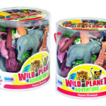 Wild planet adventure - cilindro 20 animali selvaggi