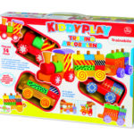 Kiddy play - trenino arcobaleno legno 