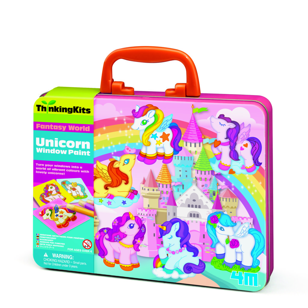 4M04735 Thinking Kits - Crea Adesivi per Vetri Unicorno - immagine 1