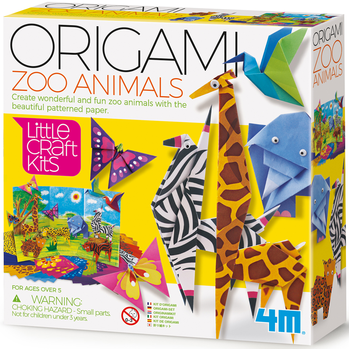 4M04764 Creatività e Fantasia - Origami Animali dello Zoo - immagine 1