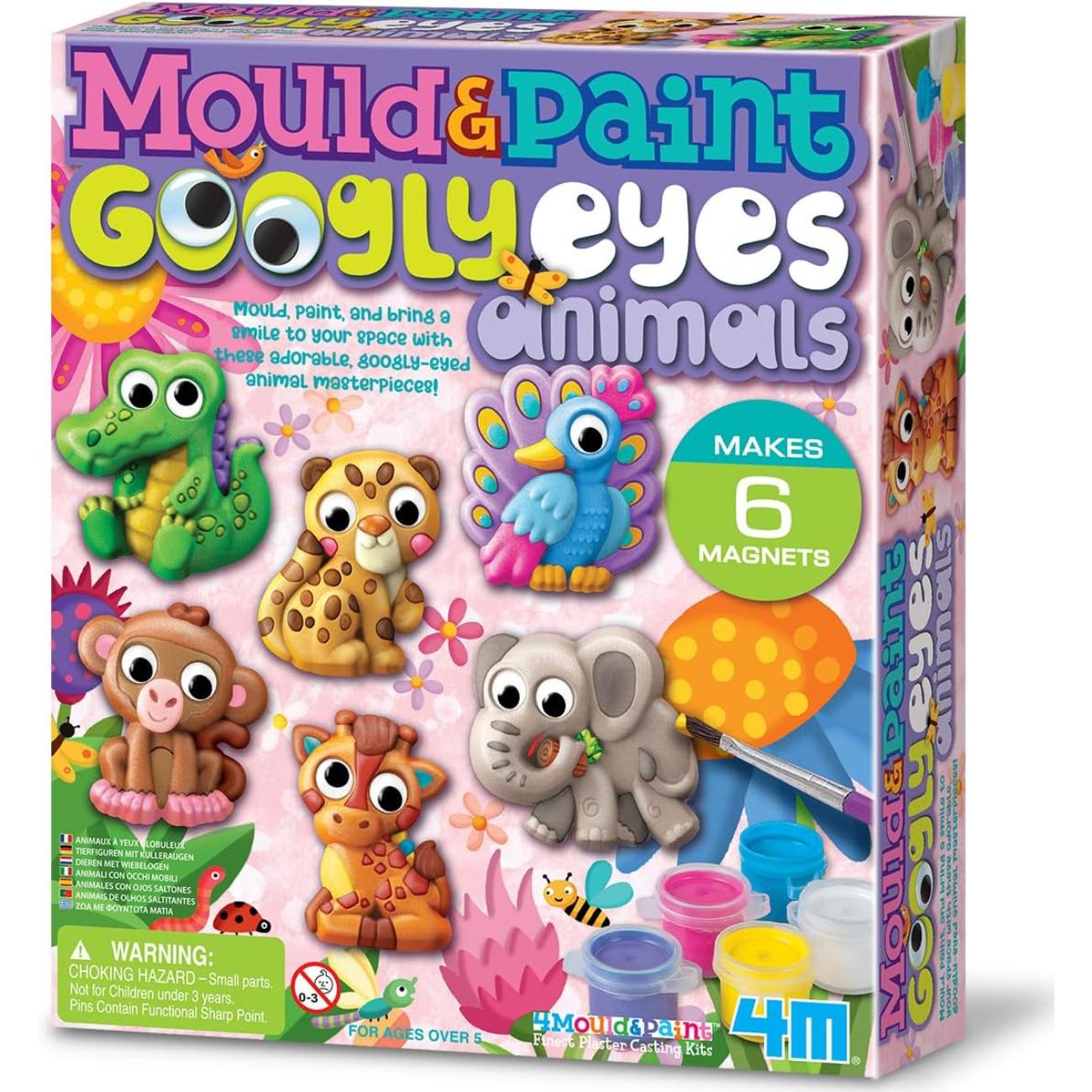 4M04800 Modella & Dipingi - Animali con Occhi Mobili - immagine 1
