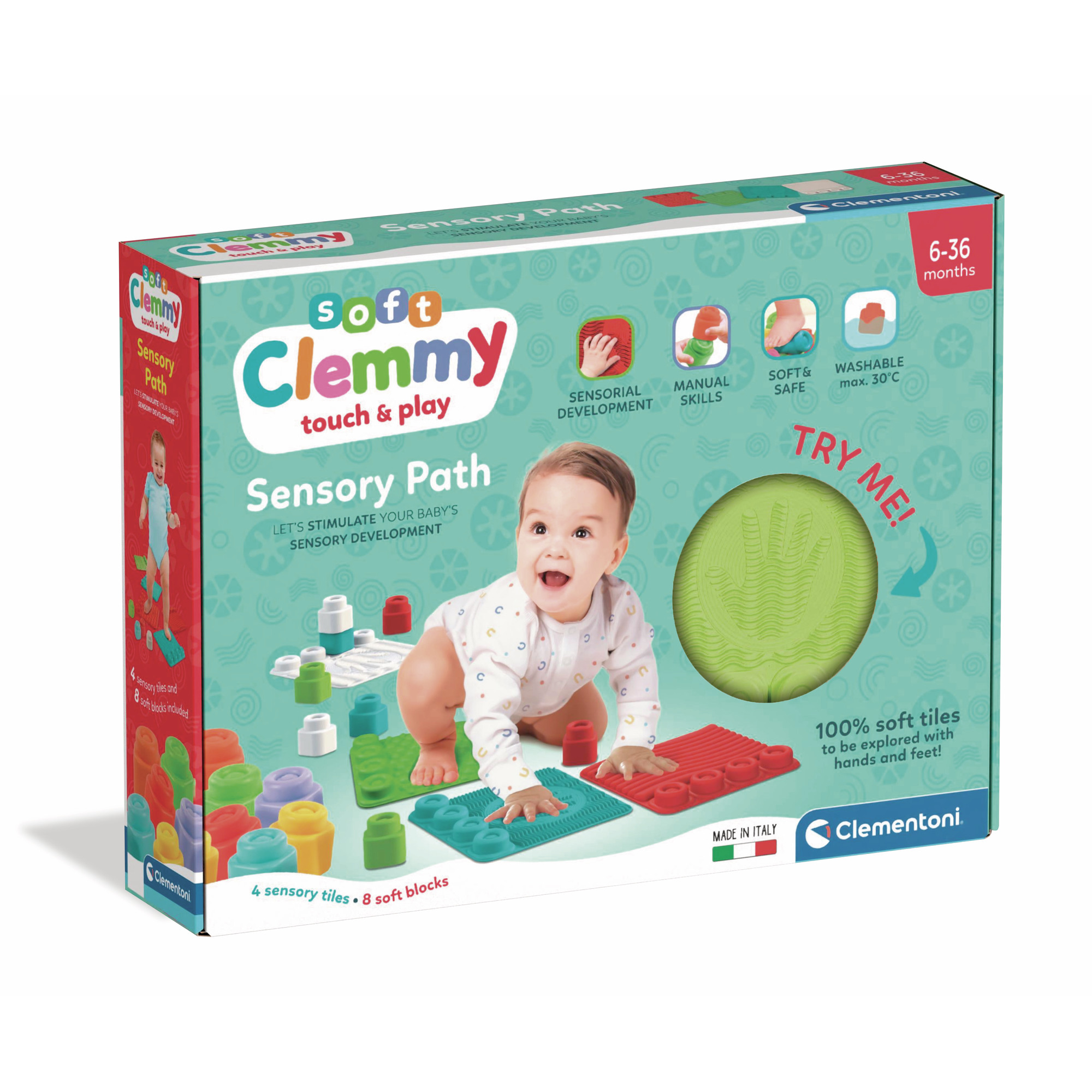 4_CLM17352 Soft Clemmy - Tappeto Tocca, Gattona, Gioca - immagine 1