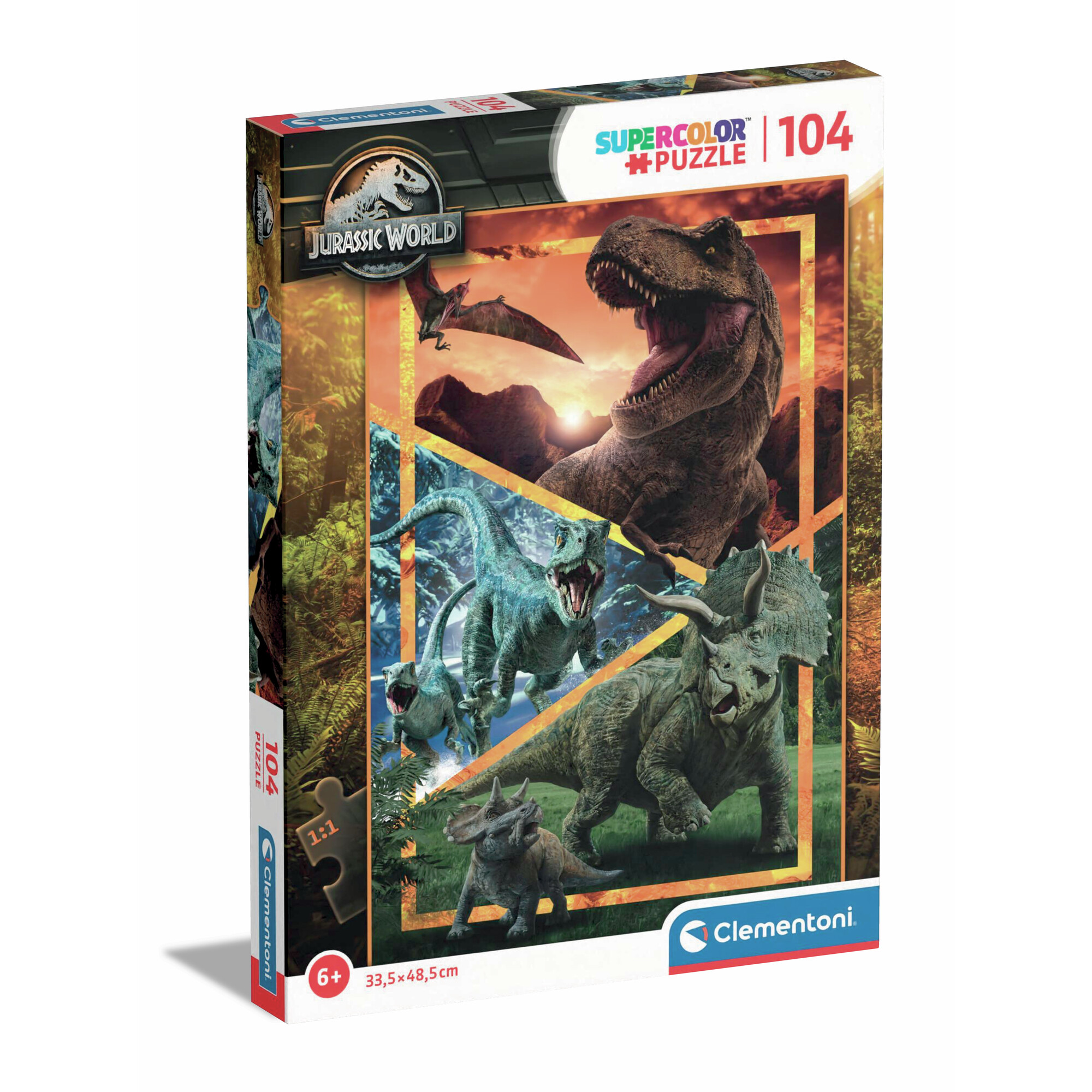 4_CLM27181 Puzzle da 104 Pezzi Maxi - Jurassic World - immagine 1