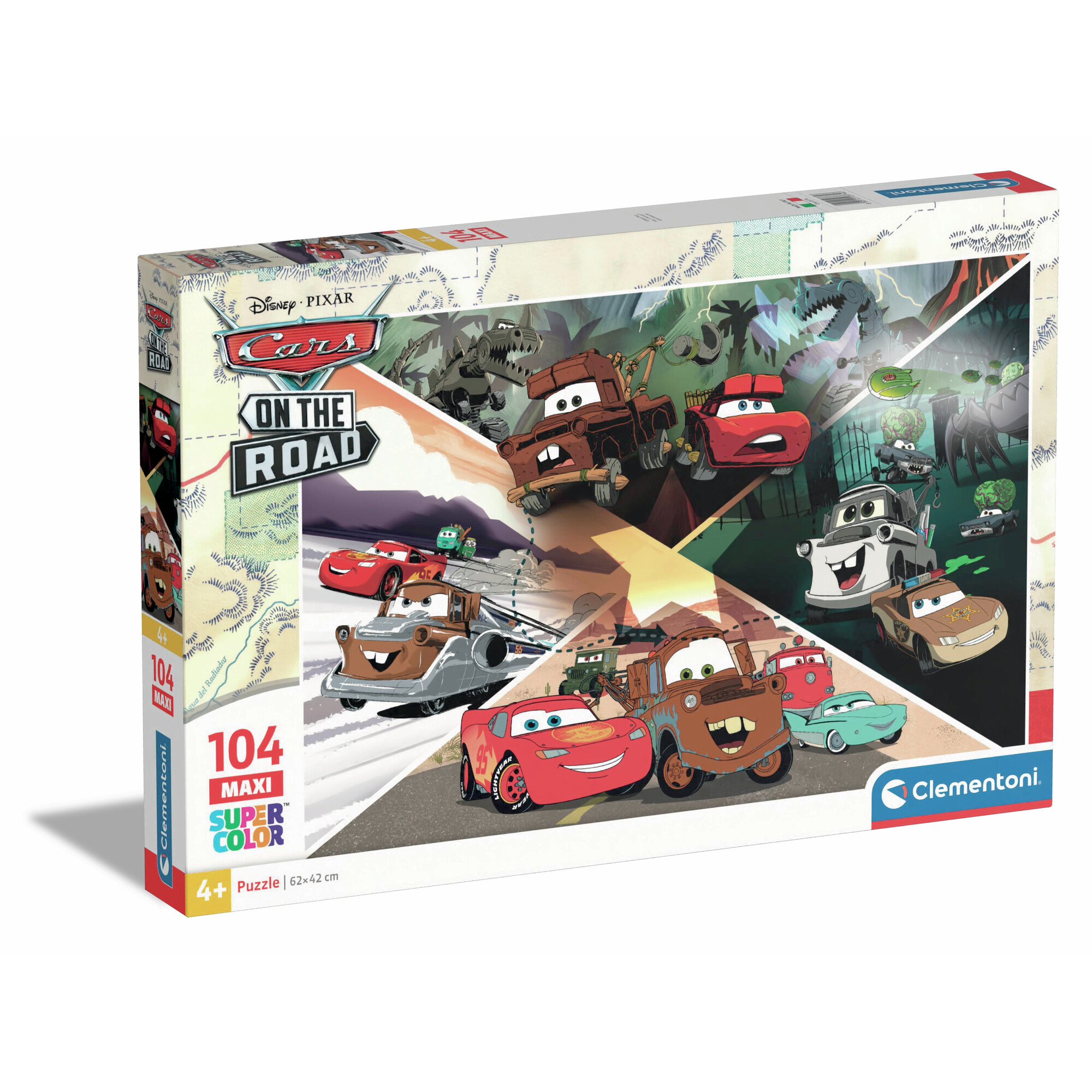 5_CLM23774 Puzzle da 104 Pezzi Maxi - Cars - immagine 1
