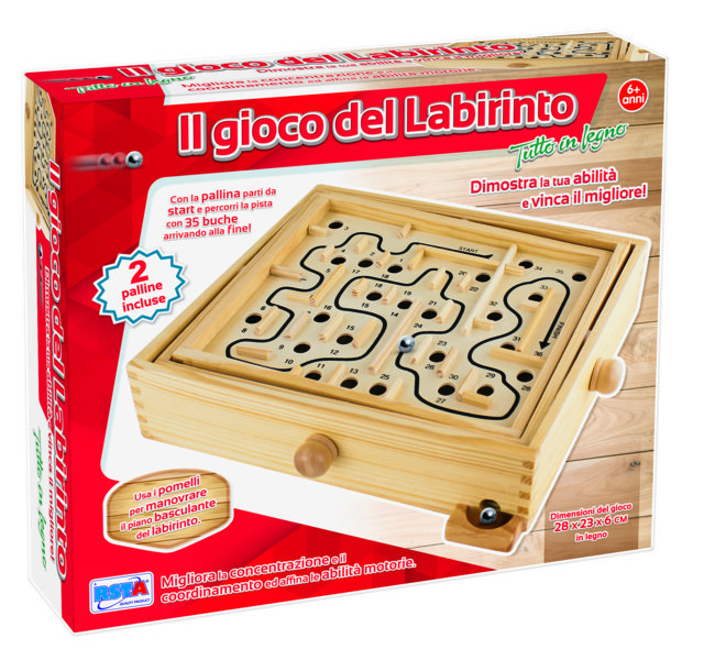 5_RST10466 Gioco del Labirinto in Legno - immagine 1