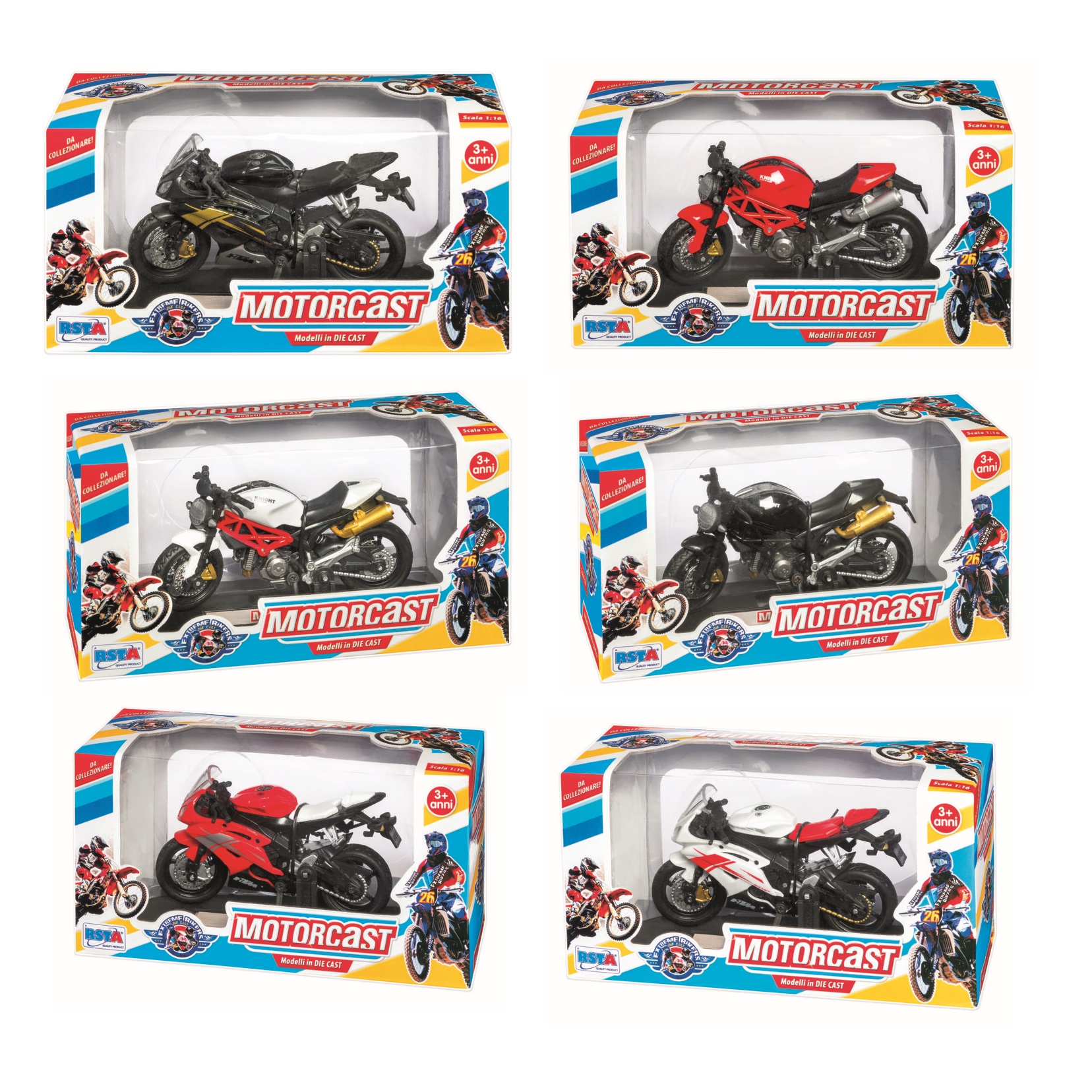 5_RST10862 Moto die cast 4 ass.te motorcast - immagine 1
