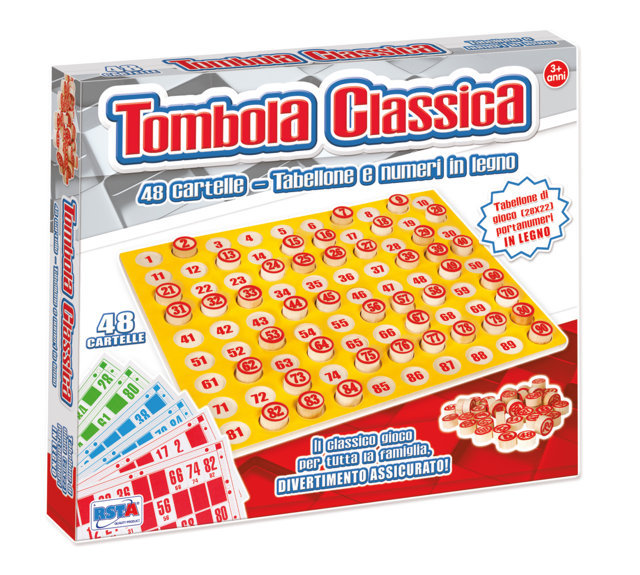 5_RST9174 Tombola tabellone in legno 48 cartelle - immagine 1