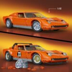 Hot Wheels Premium Mattel Brick Shop Building Set 1/12 Lamborghini Miura P400 SV - immagine 3