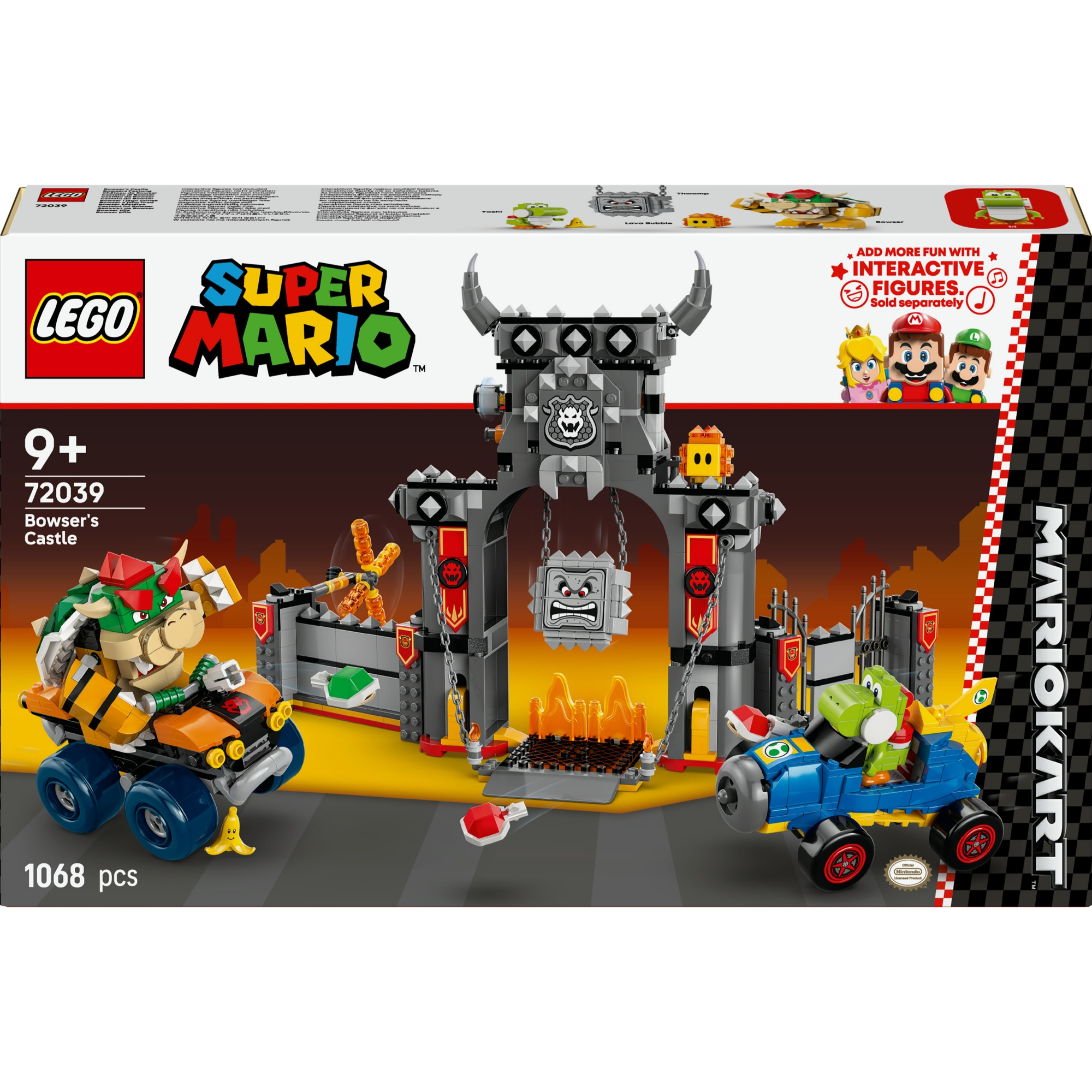 72039 Super Mario - Mario Kart: Castello di Bowser - immagine 1