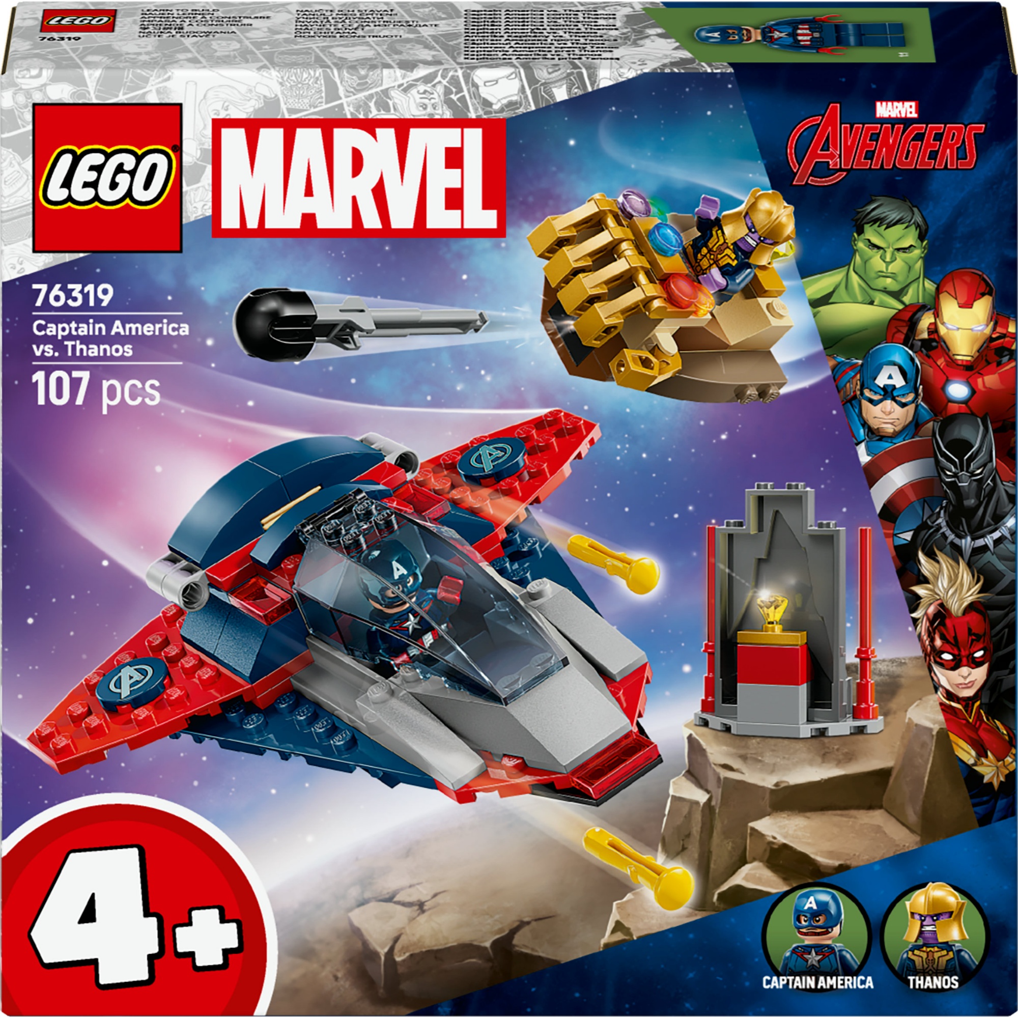 76319 Super Heroes - Captain America Contro Thanos - immagine 1
