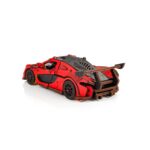 Modello 3D in Legno - Auto da Corsa: Rossa - immagine 5
