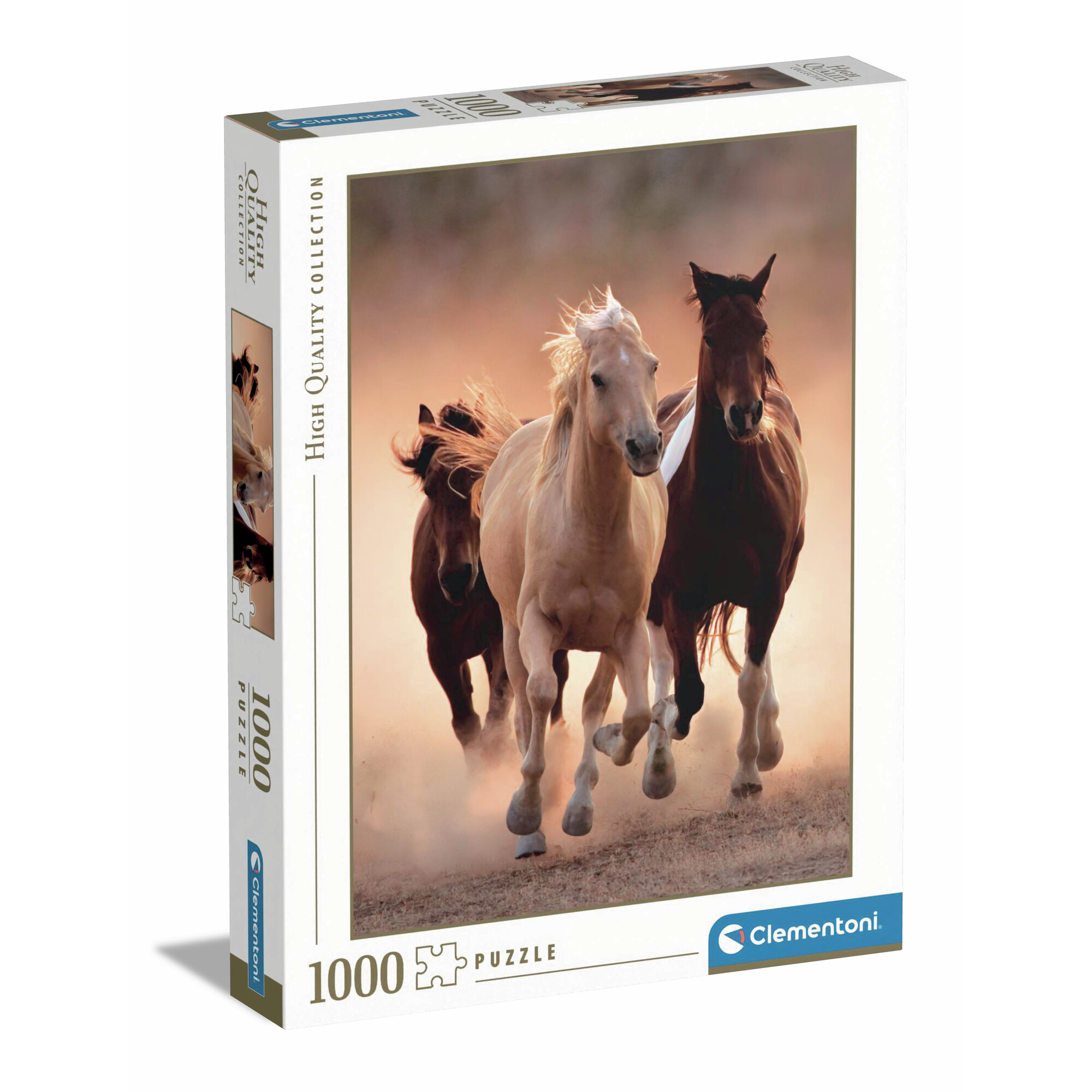 9_CLM39168 Puzzle da 1000 Pezzi - Running Horses - immagine 1