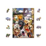 Puzzle da 200 Pezzi in Legno - Puppies in Paris - immagine 3