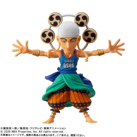 ANX10005 -- 000 (35984) One Piece x NBA World Collectable Figure - Enel (Oklahoma City Thunder) Limited Edition - immagine 1