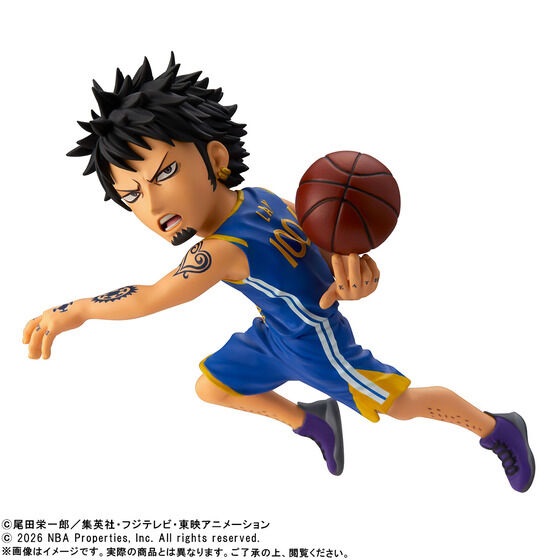 ANX10010 -- 000 (35989) One Piece x NBA World Collectable Figure - Law (Golden State Warriors) Limited Edition - immagine 1