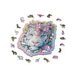 Puzzle da 250 Pezzi Sagomato in Legno - Mystic Tiger - immagine 5