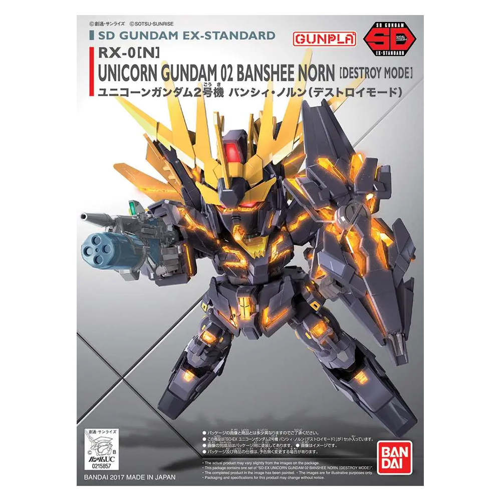 BAN53749 -- 000 (34262) SD GUNDAM UN BANSH NORN DSTR EX STD 015 - immagine 1