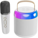 Amplificatore Wireless con Microfono Wireless ed Effetti Luminosi