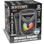 Amplificatore Wireless con Microfono e Luci RGB